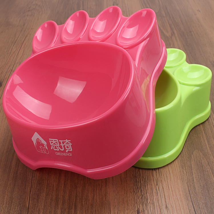 Cute Dog Travel Bowl Personalized Paw Pet Feeder